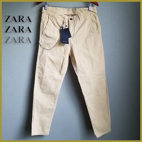 zara carrot cropped trousers